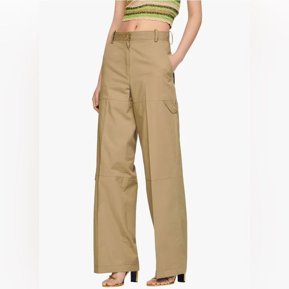 Sandro Popeye Wide Leg Cargo Pants - Picture 2 of 12
